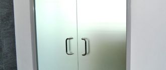 Алюминиевые двухстворчатые двери